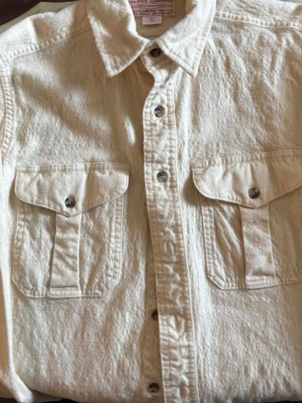 Filson virgin wool button-down